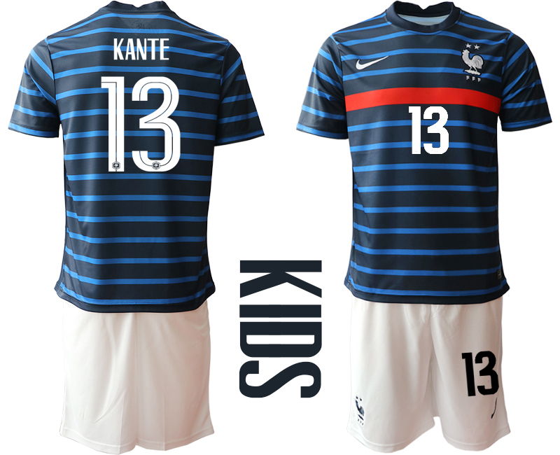 2021 France home Youth #13 soccer jerseys->youth soccer jersey->Youth Jersey